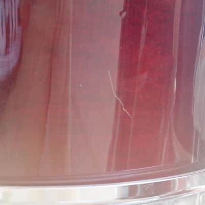 1989 Yamaha Recording Custom 5 Piece Shell Pack - Wine Red 10, 12, 13, 16, 22" image 16