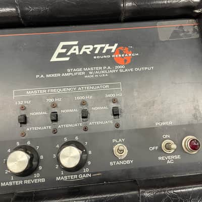 Earth Sound Research Stage Master P.A. 2000 4-Channel 70's - Black Tuck & Roll image 2