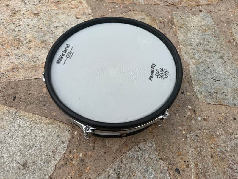 Roland pd-120 Drum Mesh 12" Electronic Trigger Pad - Dual Trigger - white image 1