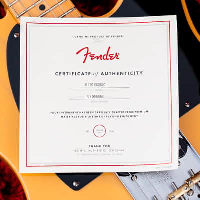 2019 Fender American Original ‘50s Telecaster Vintage Reissue Butterscotch, Near-Mint w/ Tweed Case, COA, Tags image 21