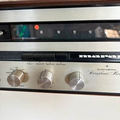 Marantz Model 18 stereo receiver with original wood case 1960’s image 3