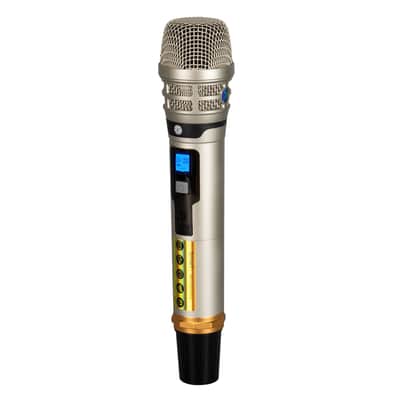 PSG AUDIO UGX21II Silver Wireless Microphone System, 2-Channel UHF Wireless Mic, Fixed Frequency Metal Cordless Mic with 2 Handheld Dynamic Microphones, 250ft Range, Microphone for Singing, Church image 4