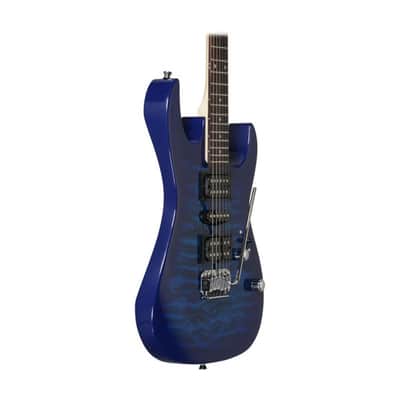 Ibanez GRX70QA RG GIO Series 6-String Electric Guitar - Transparent Blue Burst image 3