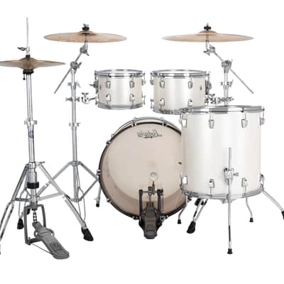 Ludwig *Pre-Order* NeuSonic Silver Silk Wrap MOD2 Drums 14x22_16x16_8x12_7x10 Shell Pack | Special Order | Authorized Dealer image 3