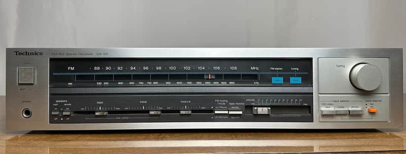 Technics SA-120 Vintage FM/AM Stereo Receiver – Cleaned, LED Upgrade, Sounds Great! image 1