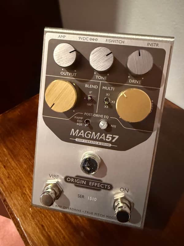 Origin Effects MAGMA57 Amp Vibrato and Drive 2020 - Silver image 1