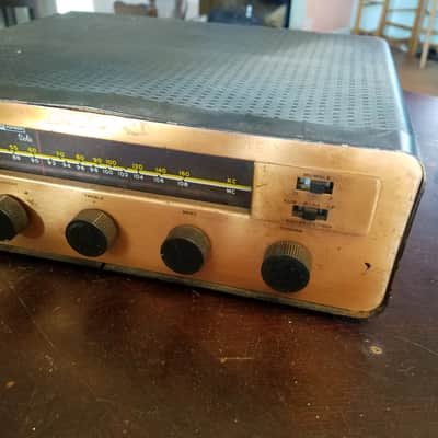 Harman Kardon HA-10 The Solo Integrated Tube Amp Receiver Radio EL84 RARE 1958 - Black & Gold image 5