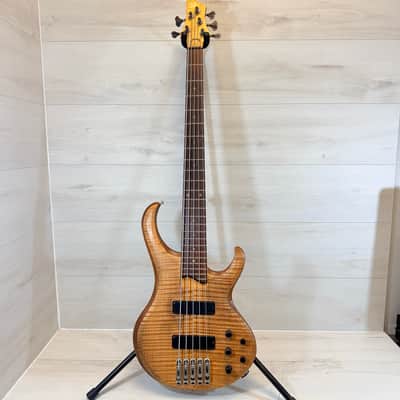 Ibanez BTB1005 Prestige 5-String Bass Natural Flame Maple MIJ w/ Case 1999 image 16