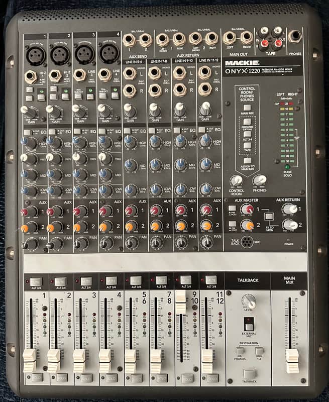 MACKIE ONYX 1220 アナログミキサー Mackie Onyx 1220 12-Channel Analog Mixer | Reverb