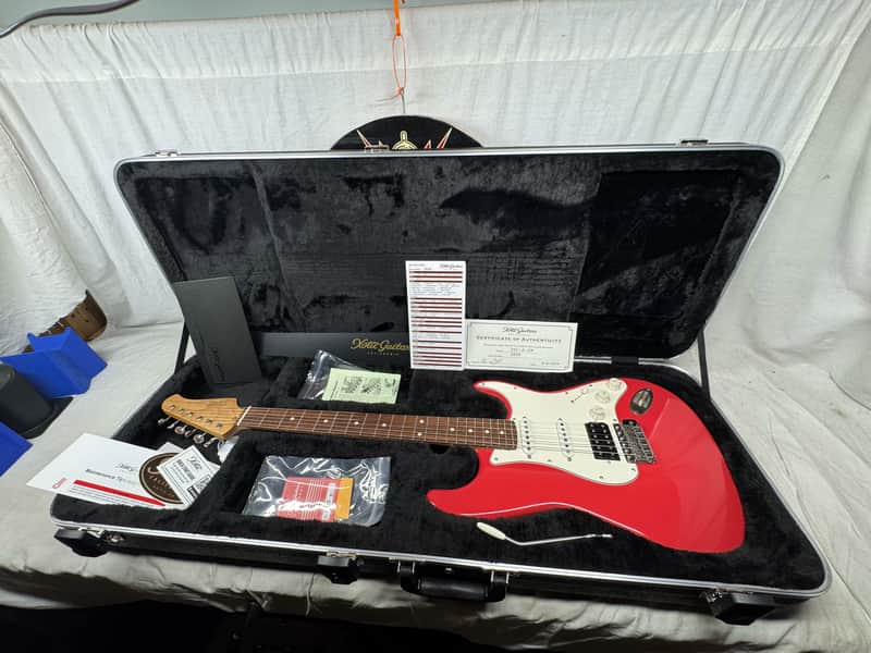 Xotic Guitars California XSC-2-SW xsc2 California Classic HSS S-style Guitar with COA + Case 2024 - Fiesta Red / Rosewood fingerboard image 1