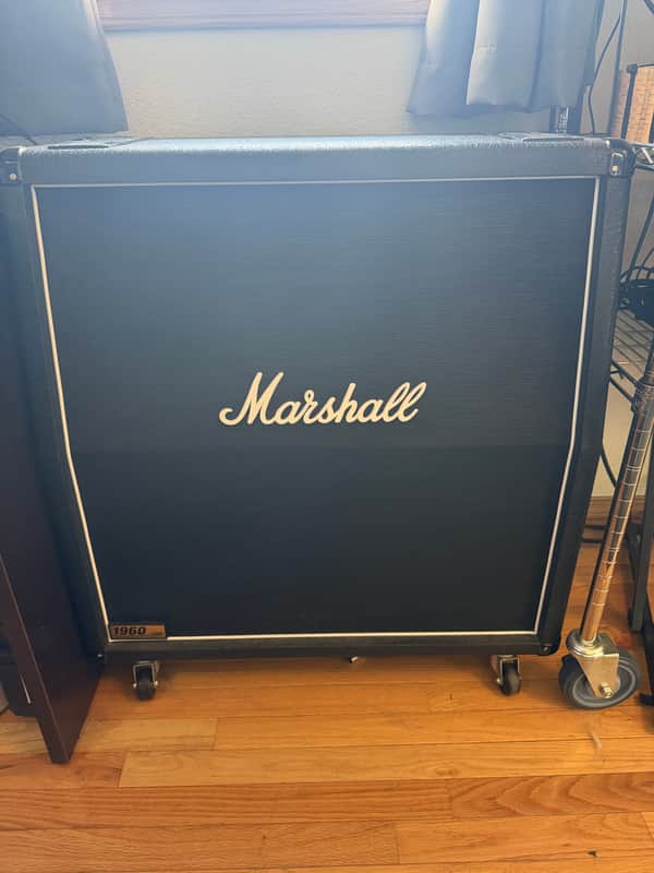 Marshall 1960A Lead 300-Watt 4x12" Angled Guitar Speaker Cabinet 1998 - Present - Black image 1