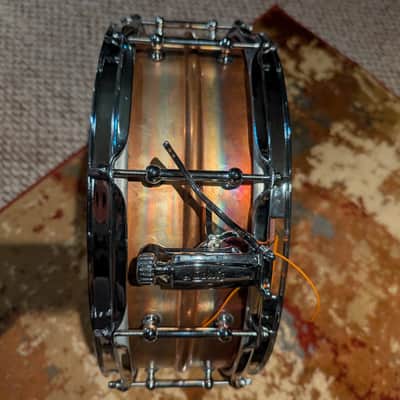 Ludwig LB550RT Raw Bronze 5x14" 10-Lug Snare Drum with Tube Lugs 2023 - Present - Raw Bronze image 4