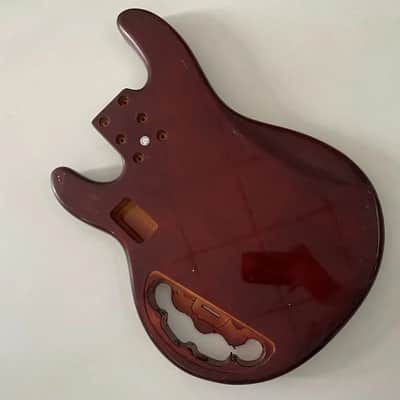 Sunburst MM Style Bass Basswood Body with Tiger Maple Top image 5