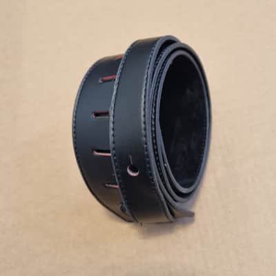 Ibanez Leather Guitar / Bass Strap Black image 5