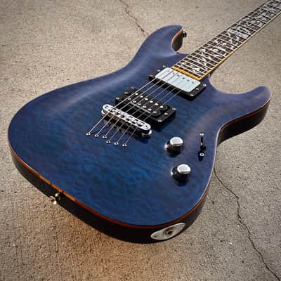 2017 Schecter C1 Classic Diamond Blue image 3