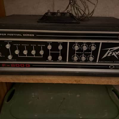 Peavey F-800G Super Festival Series 400-Watt Solid State Guitar Head 1970s - Black image 1
