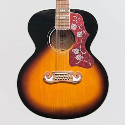 Epiphone J-200 12 String Acoustic-Electric Guitar - Vintage Sunburst image 1