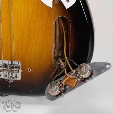 1957 Fender Precision Bass with Maple Fretboard Sunburst image 14