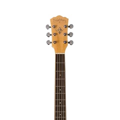 Washburn Festival EA20 Mini Jumbo Acoustic-Electric Guitar - Natural image 2