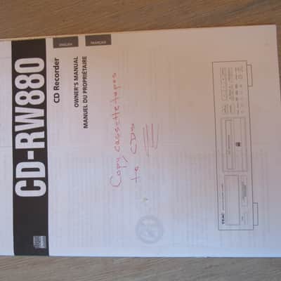 TEAC CD RW880 CD recorder in excellent condition with box image 4