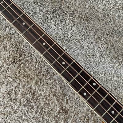 Dean Left Handed 4 String Acoustic Bass, Spruce Top Body, Mahogany Neck image 9
