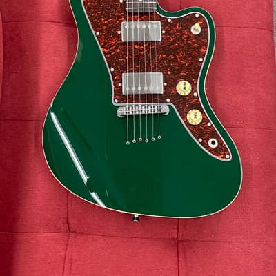 Jet Guitars JJ-350 Offset Electric Guitar - Green image 5