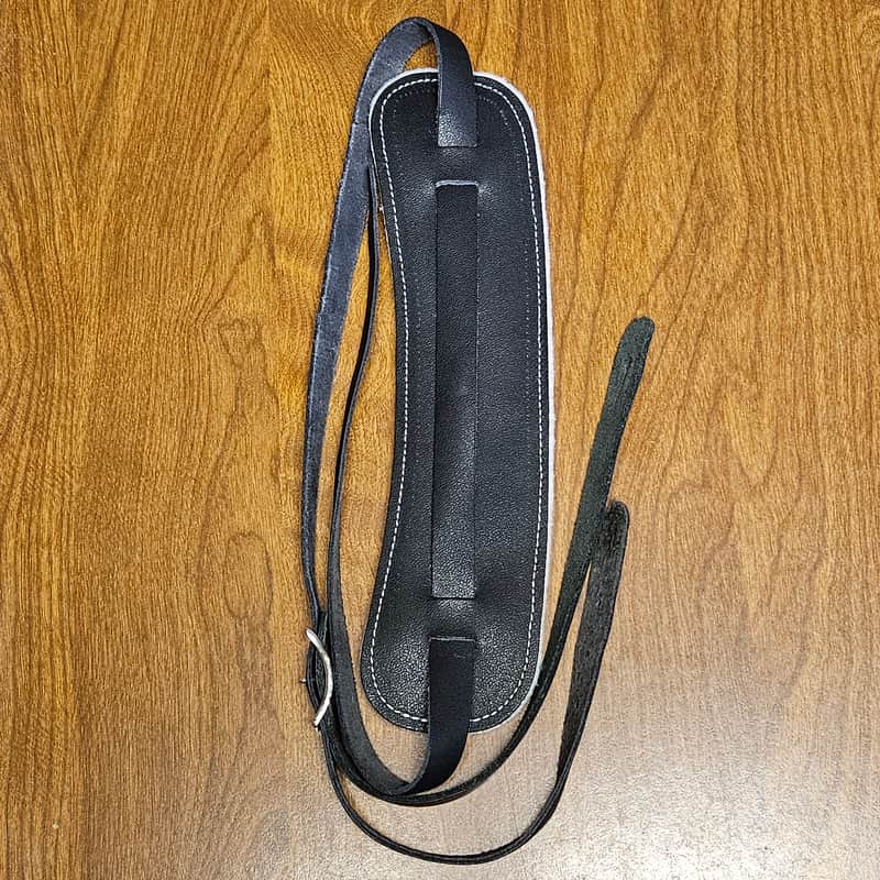 Perri's Vintage Leather Guitar Strap Black 2.5 in. image 1