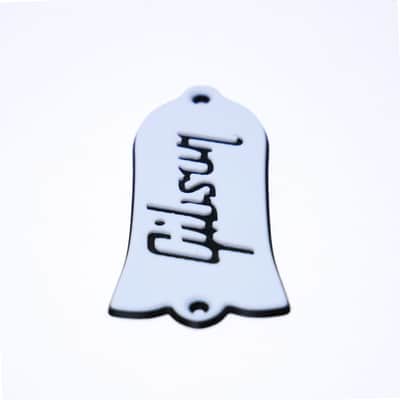 Custom Gibson Les Paul Truss Rod Cover - Gibson Logo (White & Black) image 5