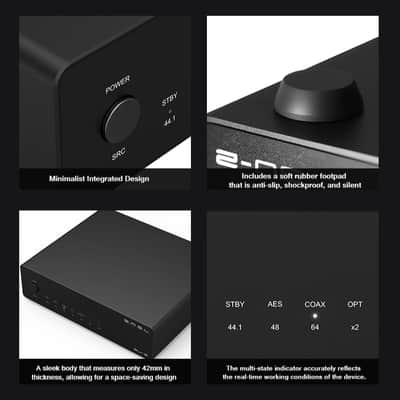 SMSL SU-2 Balanced AES/EBU DAC | ES9039Q2M Preamplifier, 130dB Ouputs image 5
