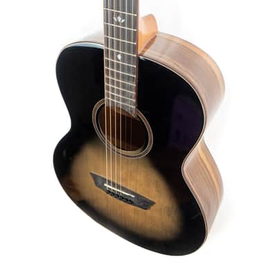 Washburn BTS9CH Bella Tono Novo S9 Studio Body Acoustic Guitar, Gloss Charcoal Burst image 3