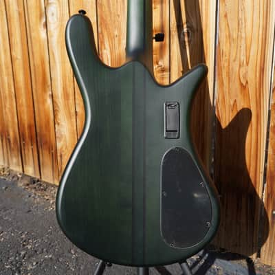 Spector NS Dimension 4 Multi Scale Haunted Moss Matte Left Handed 4-String Bass Guitar w/ Gig Bag (NOS) image 8