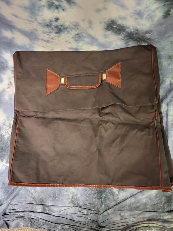 Vintage 1955 New Old Stock Fender Amp Cover 19 x 18 x 9 Tweed Deluxe? Brown Canvas image 1