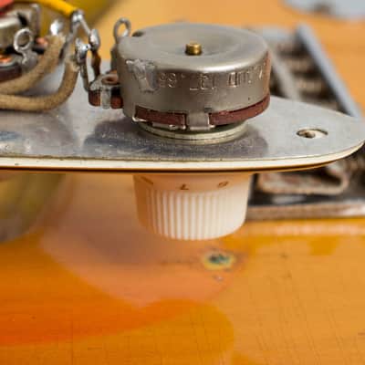 Fender  Stratocaster Solid Body Electric Guitar (1965), ser. #L77176, vintage road case. image 17