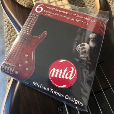 MTD 635-24 6 string bass guitar Amazing Condition Tobias Ebony Maple image 10