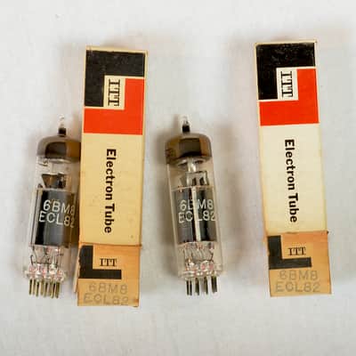 ITT 6BM8/ ECL82 matched pair (NOS) - Tested image 1