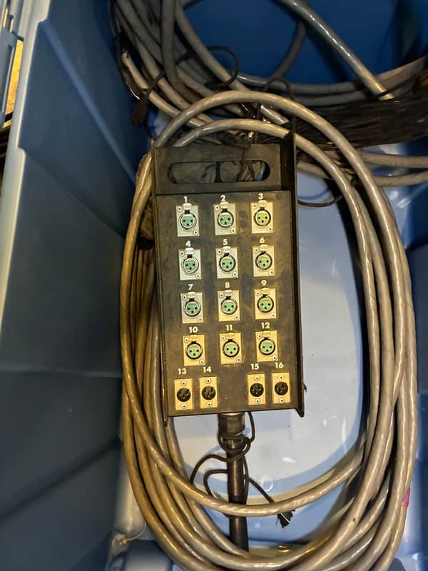Custom 100-foot 4x12 XLR snake + 4 channel snake image 1