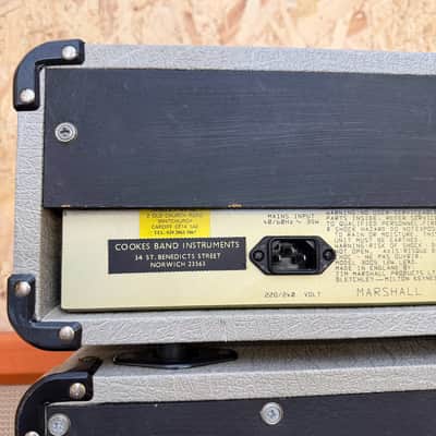 Vintage 1987 Marshall 25/50 Silver Jubilee Mini Amplifier Guitar Stack *1980s* image 10