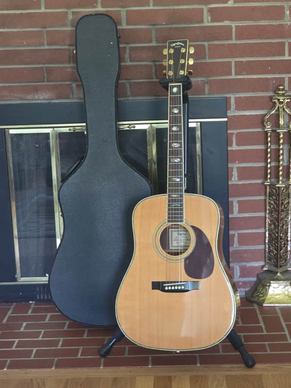 Sigma by Martin DR-41 Vintage Natural Acoustic Guitar New Strings w/ Hard Shell Case image 1