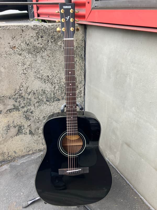 Yamaha F335 - Black w/ Upgrades Bone Nut/Saddle, Fretwork, Low Action image 1