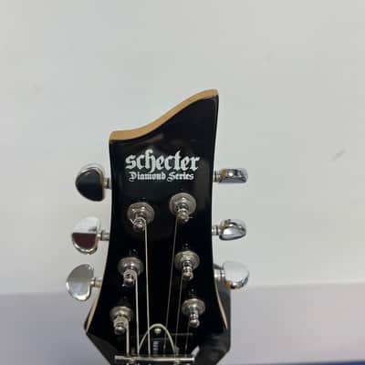 Used Schecter Diamond Series Omen 6 FR Electric Guitar Gloss Black Floyd Rose Special Locking Nut image 2
