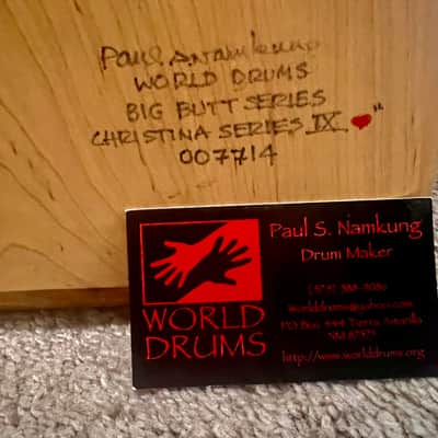 Paul S. Namkung World Drums Big Butt Christina Series IX Cajón #007714 – Handcrafted USA image 5