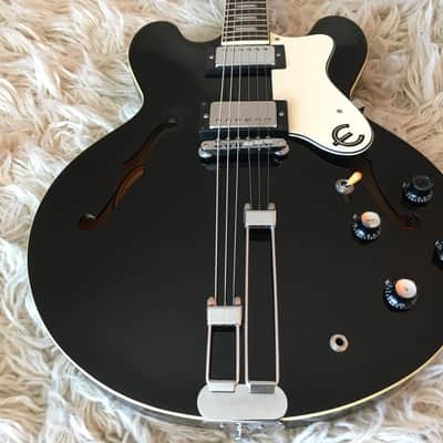 Rare 1995 Epiphone Riviera Ebony (EB) Black MIK Peerless Rare 1995 Epiphone Riviera Ebony (EB) Black MIK Peerless