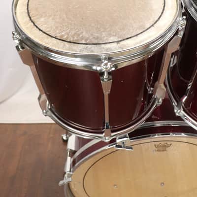 Tama RockStar DX 4pc Drum Kit Set 22/16/13/12" Maroon MIJ image 11