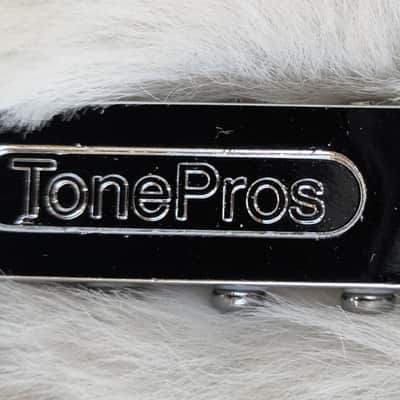 TonePros Metric Locking Tune-o-matic/Tailpiece Set (large posts) Chrome image 4