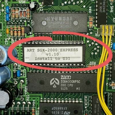 ART SGX-2000 1.10 + X-15 Ultrafoot 1.7 Firmware OS Upgrade EPROM chips bundle image 2