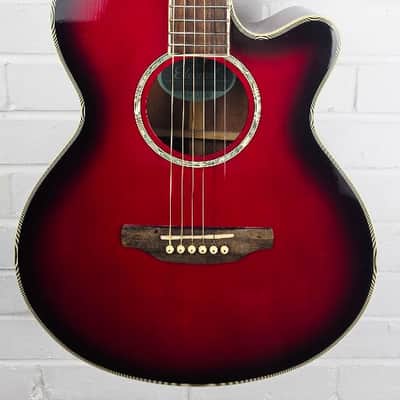 ARIA ELECORD FET-ELITE RS RED SUNBURST ELECTRO ACOUSTIC GUITAR image 4