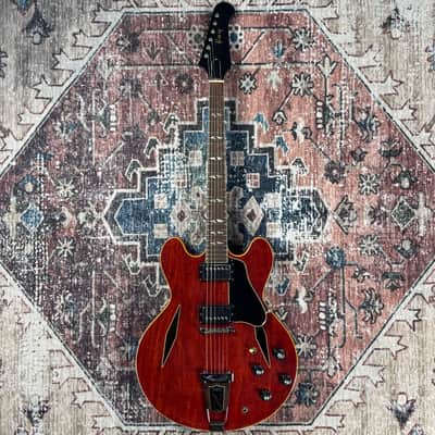 1967 Gibson Trini Lopez Standard Vintage Cherry Made In Kalamazoo ES335 Body Firebird Neck Semi Hollowbody Electric Guitar W/ Custom Shop Lifton Hardshell Case! image 5