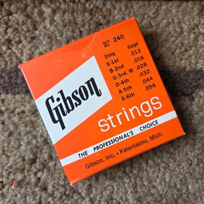 NOS Box of Vintage 1960's Gibson "Mona-Steel" 240 Guitar String Sets! Great Display, Case Candy! image 8