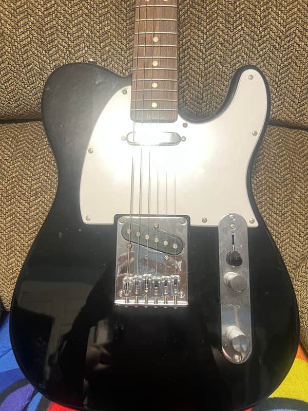 2021 Squier Bullet Telecaster with Maple Fretboard - Black image 1
