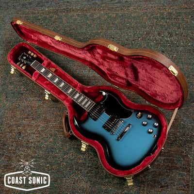 2024 Gibson SG Standard '61 Reissue Pelham Blue Burst Custom Color, with case image 16
